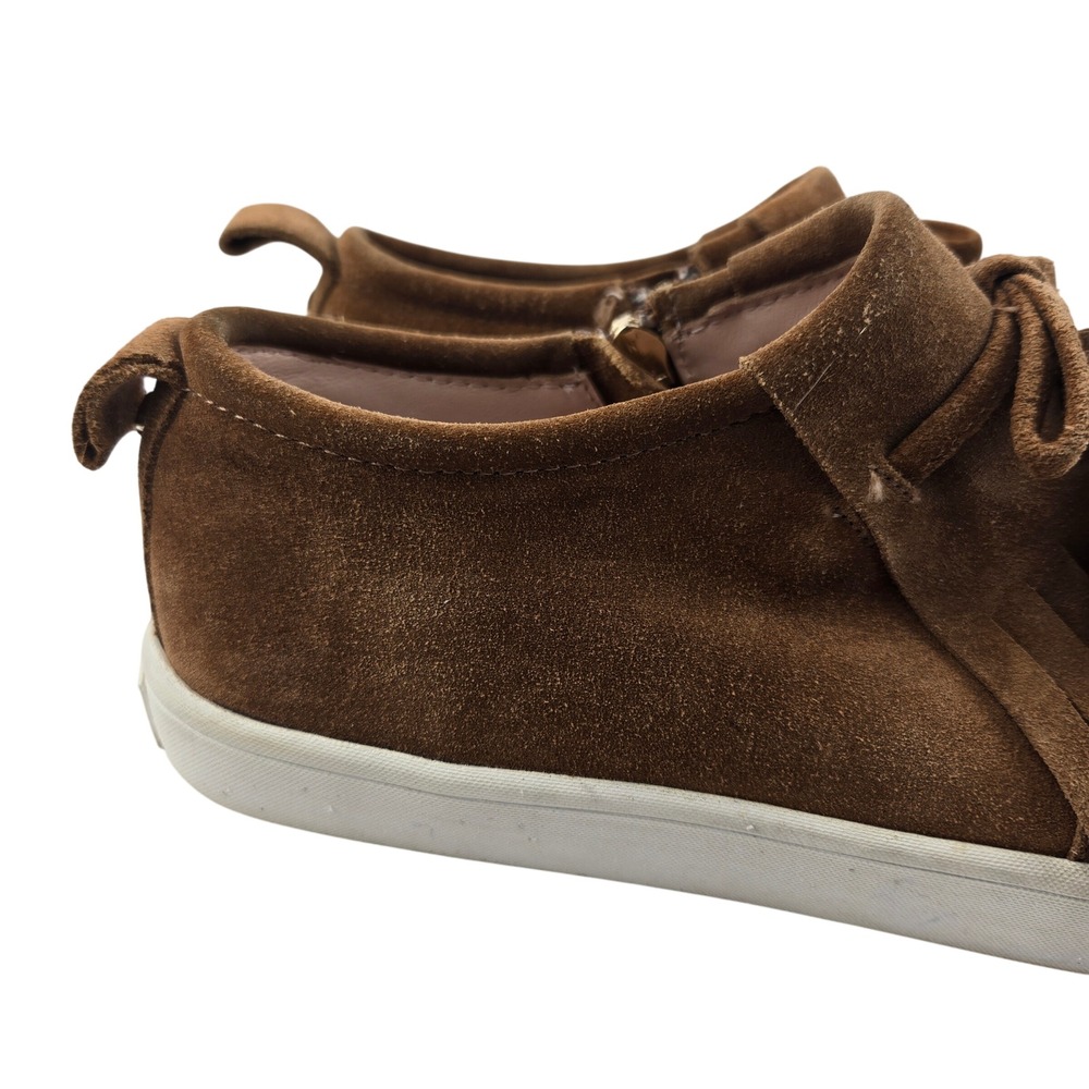 Kate Spade New York Lenna Whiskey Brown Suede Tassel Fringe Sneakers Womens 7M - Picture 2 of 12